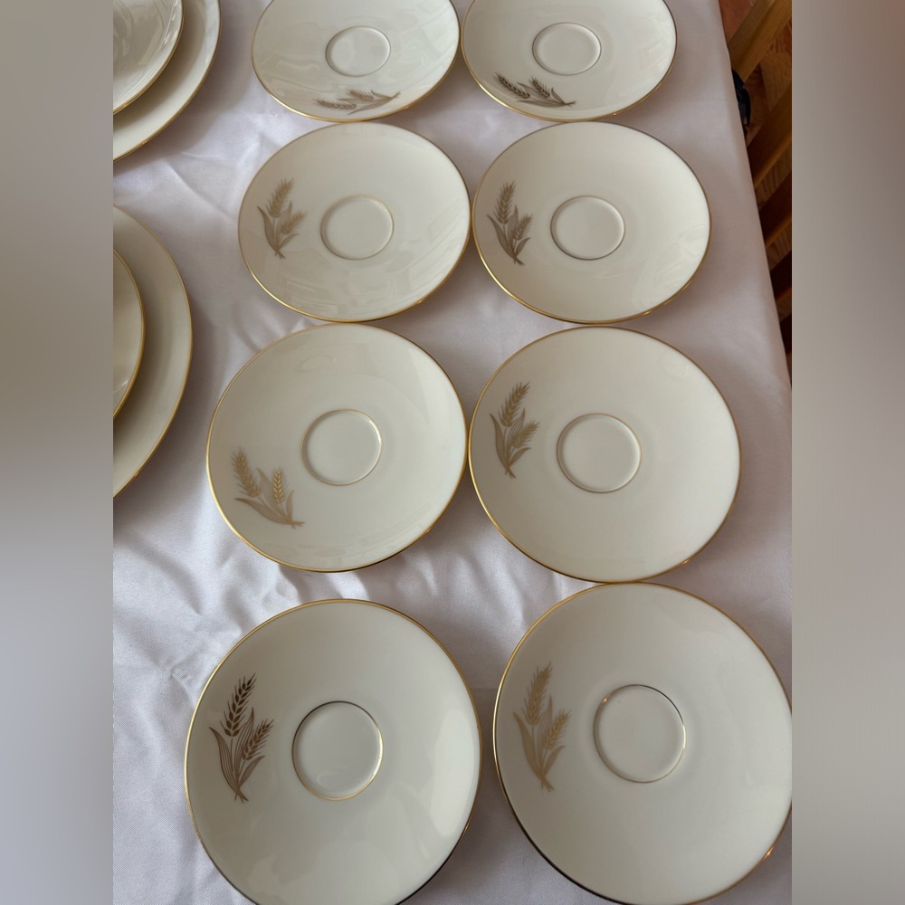 🌾VINTAGE🌾Wheat by Lenox Tea cups and saucers